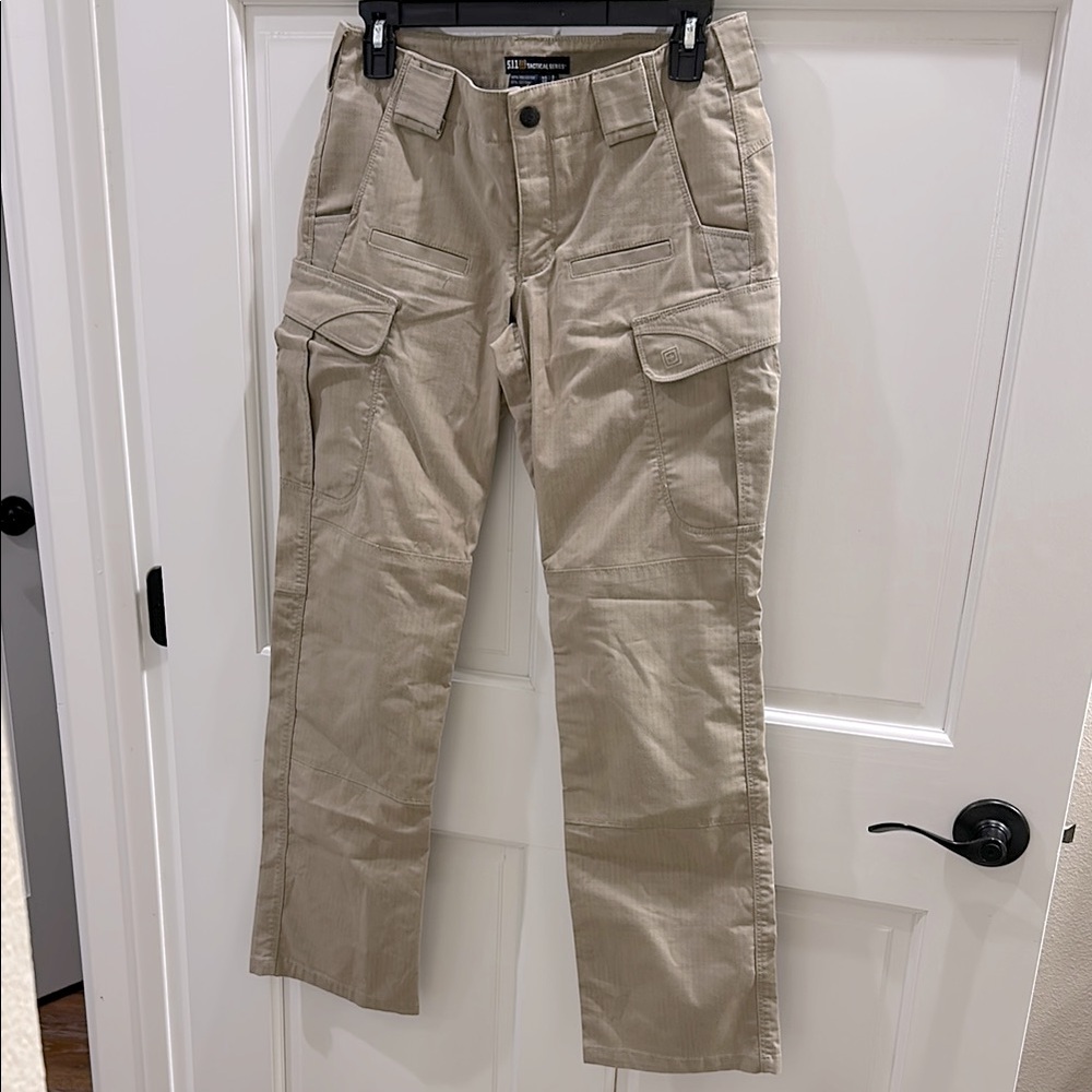 5.11 Tactical Tan Cargo Pants with Sturdy Fabric women’s size 2, GUC